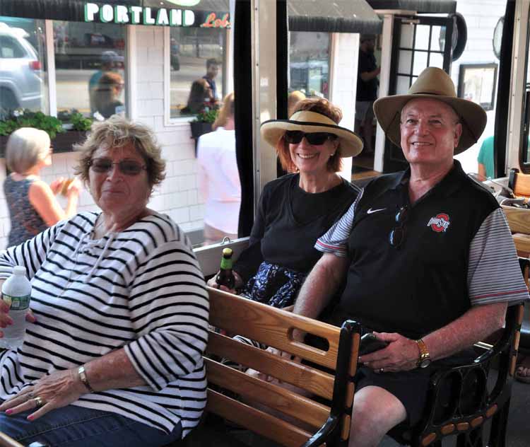on the trolley